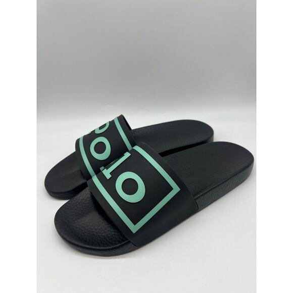 Polo Ralph Lauren Cayson Slide Black Man's Size 13M NEW - Picture 6 of 12